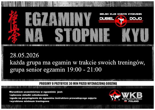 Egzamin na stopnie kyu!